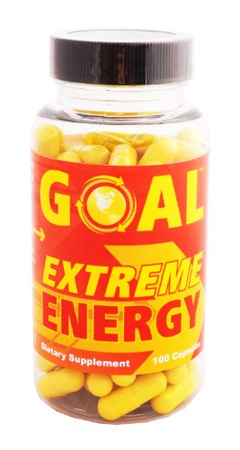 GOAL Extreme Energy Pills 100 Capsules - Best Natural Energy Vitamins - Breakthrough Weight loss Pills - Energy Booster Supplement Capsules for Women and Men - Fat Burners Diet Pills That Work Fast