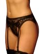 Lace Garter Belt & Thong Pantie 2 Piece Set 4 Color Options Black White Red or Pink