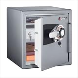 SentrySafe OS3421 Combination/Tubular Key Home Safe, 101lbs, 1.2 Cu. Ft., Gunmetal Gray