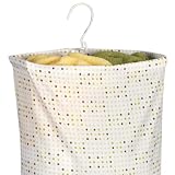Closet Organizer Dots Design Hanging Laundry Hamper - Household Essentials #4048-1