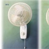 12" Oscillating Wall-Mount Fan