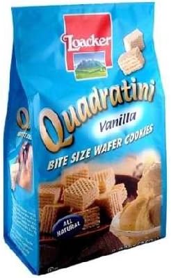 Loacker Quadratini Cube Vanilla Wafer, 8.83 Ounce -- 8 per case.