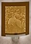 Baby Bunnies - Curved Lithophane Porcelain Night Light
