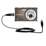 Classic Straight USB Cable for the Olympus FE-4030 Digital Camera with Power Hot Sync and Charge capabilities - uses Gomadic TipExchange Technology