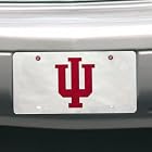 NCAA Indiana Hoosiers License Plate with Screw Caps
