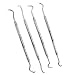 4-Piece Stainless Steel Dental Picks - Probes - Carvers - Lifetime Warranty