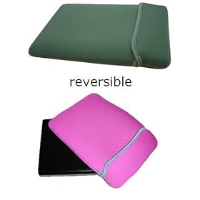 GAGS Acer Aspire One Reversible Neoprene Sleeve / Case / Pouch in PINK and GREY 10" 10.1"