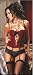 How To Measure Bra Sizes : Dreamgirl Velvet corset and long Beaded Necklace