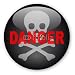 Wallmonkeys Peel and Stick Wall Decals - Bouton danger - Removable Graphic