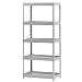 Edsal TP3618W Gray Steel Storage Rack, 4000lbs Capacity, 36" Width x 72" Height x 18" Depth