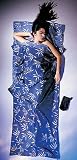 Sleep Sacks - Cocoon CT64 TravelSheets Cotton Sleeping Bag Liner - Blue Leaves Pattern - Single