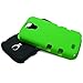 Galaxy S4 Case, MagicMobile Hybrid Impact Shockproof Cover Hard Armor Shell and Soft Silicone Skin Layer [ Green - Black ] with Screen Protector and Stylus