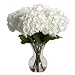Nearly Natural Large Hydrangea W/Vase Silk Flower Arrangement