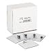 Advantus ID Badge Holder with Clip, Horizontal Orientation, 4 x 3 Inches, Pre-Punched, Clear Vinyl, Box of 50 (AVT75456)