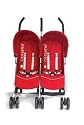 Cosatto Astro Twin Buggy Stroller (Claret)