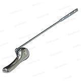 Universal Toilet Tank Flush Lever, Chrome Finish Handle with Metal Nut, Fits Most Toilets