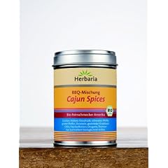 Herbaria "Cajun Spices" Gew�rzmischung f�r BBQ u. Pfannengerichte, 1er Pack (1 x 80 g Dose) - Bio