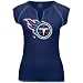 Reebok Tennessee Titans Navy Blue Ladies Ditto Top