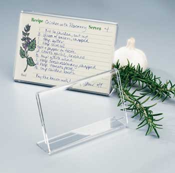 Acrylic Recipe Card Holder (4