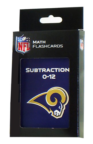 NFL St. Louis Rams Subtraction Flash Cards
