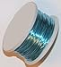 28 Gauge Round Silver Plated Baby Blue Copper Craft Wire - 45 Ft
