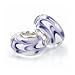 Bella Fascini Purple & White Mix Murano Glass
