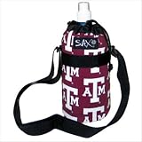 Texas A&M University Logo Water Bottle Holder Sport Bottles - GIFT IDEA for Fitness Golf Golfers Soccer Workout Gifts and Gift Ideas For Him Her Athletes Man Men, Women, Ladies Alumni Runners Joggers