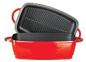 Kinetic Color Cast 4-1/2 Liter Rectangular Roaster with Grill Pan Lid