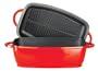 Kinetic Color Cast 4-1/2 Liter Rectangular Roaster with Grill Pan Lid