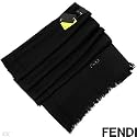Fendi Made in Italy Wonderful Clothes Made of Black Wool 82in