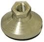 1.00 dia., 1/4-20 thds., .83 Lg., 1000 Lbs max load, Select Inch 15o Swivel Socket Style Leveling Pads, Stainless Steel w/Elastomer Pad (1 Each)