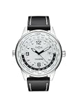 Davosa Men's Vireo Dual Time Analogue Watch 16246314 with White Dial and  41 mm Stainless Steel Case