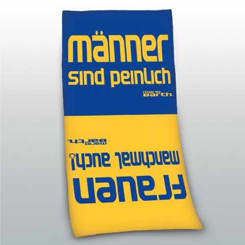 Herding 616711516 Velourshandtuch Mario Barth \"M&auml;nner sind peinlich\", 100 % Ba Preisvergleich