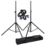Produkt-Bild: Pronomic Add on Package Boxenst&auml;nder, 2er Set + Kabel + Tasche