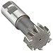 Niagara Cutter TS109 T-Slot Shank Type Cutter, High Speed Steel, Uncoated (Bright), Weldon Shank, 10 Helix Angle, 1-27/32" Cutter Diameter, 12 Tooth, 53/64" Width
