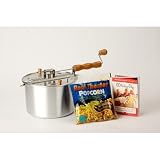 Whirley Pop Stovetop Popcorn Popper with Silver Pan