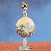 Beige Crystal Jewel Hummingbird Perfume Bottle Container Decoration