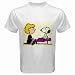 Search : White T-Shirt of Art Deco Snoopy with Schroeder (Charlie Brown, Peanuts, Halloween, Charles Schultz)