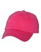 Valucap - Adult Bio-Washed Unstructured Cap - VC300A-Neon Pink-Adjustable