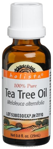 Holista Tea Tree Oil 100% Pure, 0.8-Ounce Bottle (Pack of 2) by Holista