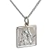 Sterling Silver heavy St Christopher with a Curb chain