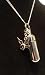Keepsake Cremation Urn 18" Necklace with American Eagle and Velvet Pouch - Cremation Jewelry