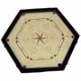 Amber Hexagonal Carrom Board