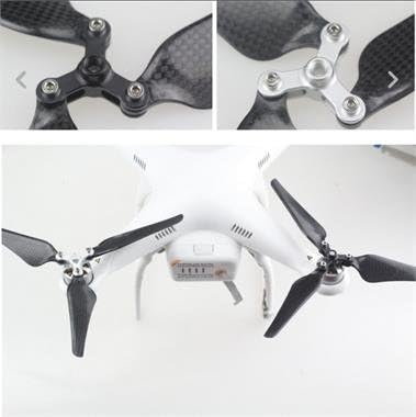 2 Pairs 9" 9443 Self-tightening 3-Blade Folding Props Carbon Fiber Self- for DJI Phantom 2 Vision+ Quadcopter