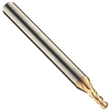 Niagara Cutter CB430 Carbide End Mill, General Purpose, TiN Coated, 4 Flutes, Ball End