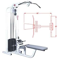 Maximus Fitness MX305 Lat Pulldown and Low Row Exercise Machine