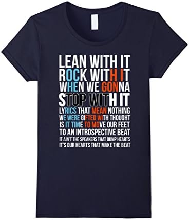 Women's Holding on to lyric you twenty one t-shirt Medium Navy