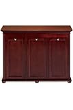 IMAGE OF Hampton Bay 37 Inch Cherry Triple Tilt-Out Clothes Laundry Hamper