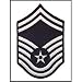Air Force SMSgt Chevron Postage Stamp