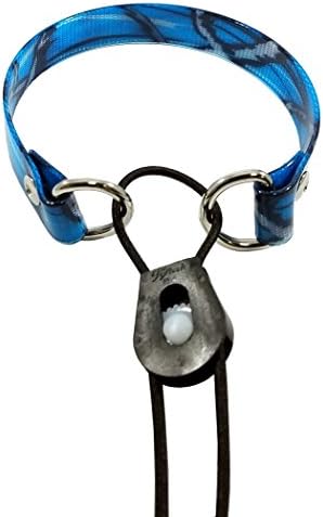 Full Grip Supply Camo E-Bungee Collar for Educator &amp; Dogtra &amp; 3/4" Collars Quick On / Off E-Collar Strap (Hot Blue)